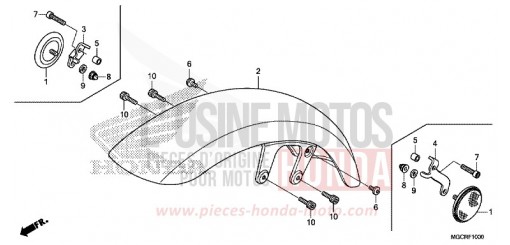 KOTFLUEGEL, VORNE (CB1100CA/CAD/TA/TAD) CB1100CAJ de 2018